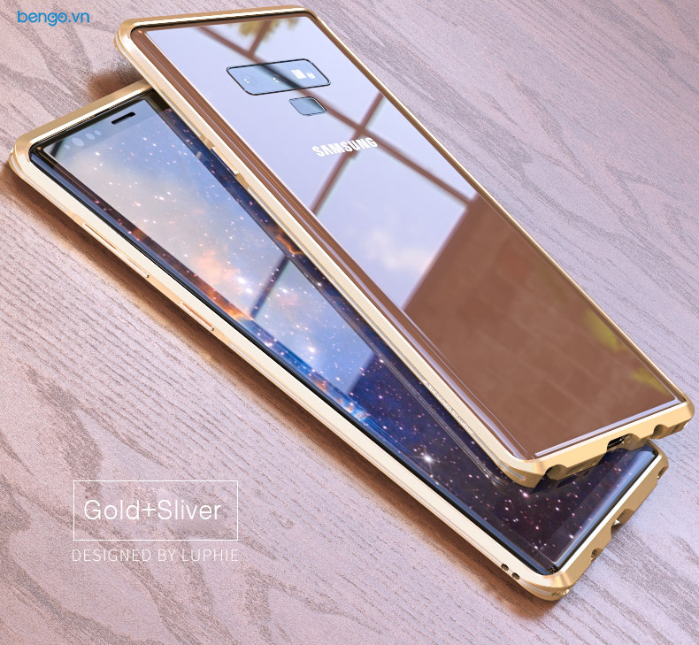 Viền kim loại LUPHIE cho Samsung Galaxy Note 9 Aluminum Metal