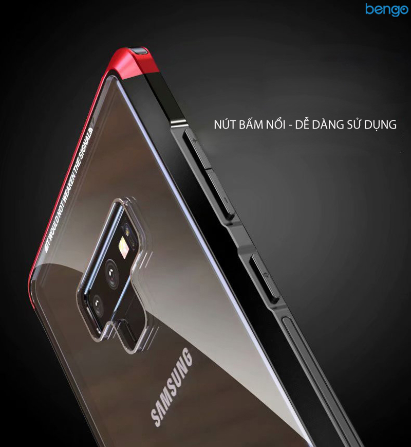 Ốp lưng Samsung Galaxy Note 9 LUPHIE viền kim loại mặt lưng kính Ốp lưng Samsung Galaxy Note 9 LUPHIE viền kim loại mặt lưng kính