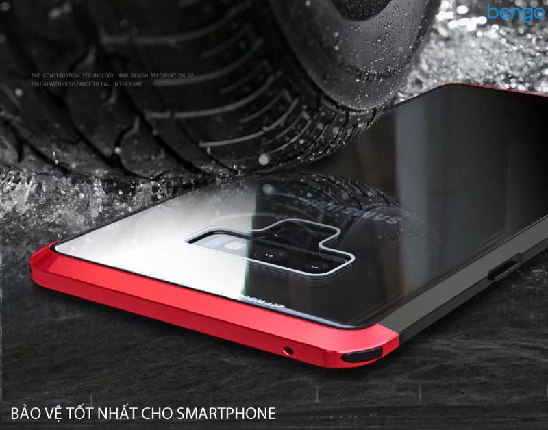 Ốp lưng Samsung Galaxy Note 9 LUPHIE viền kim loại mặt lưng kính Ốp lưng Samsung Galaxy Note 9 LUPHIE viền kim loại mặt lưng kính