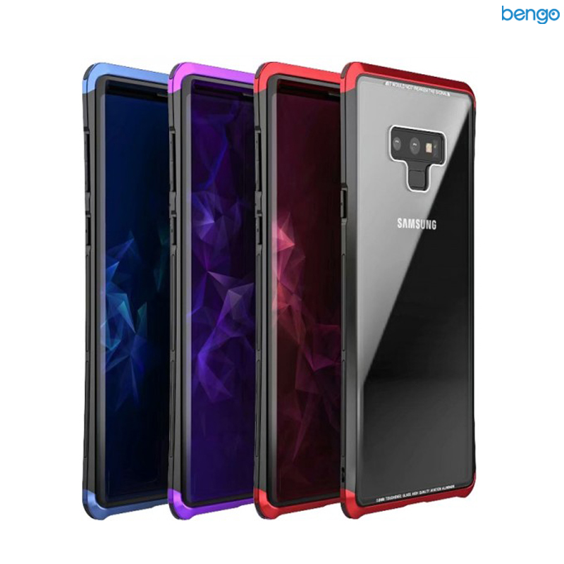 Ốp lưng Samsung Galaxy Note 9 LUPHIE viền kim loại mặt lưng kính Ốp lưng Samsung Galaxy Note 9 LUPHIE viền kim loại mặt lưng kính