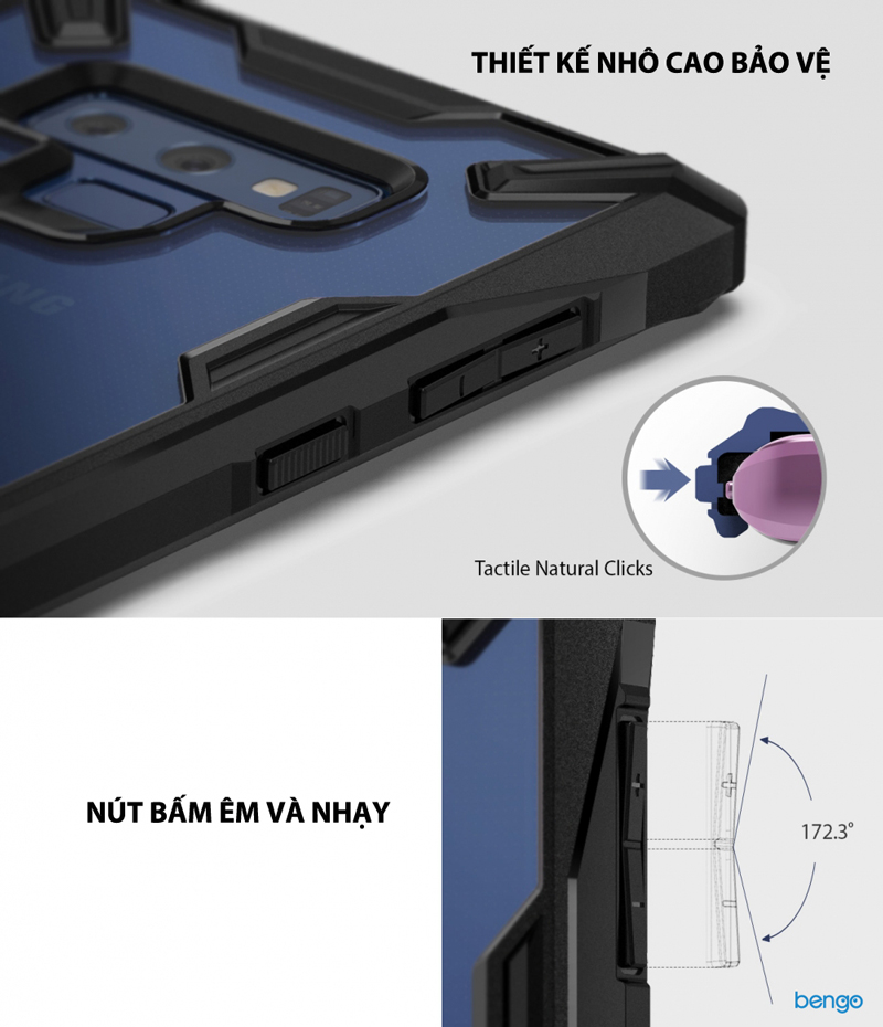 Ốp lưng Samsung Galaxy Note 9 Ringke FUSION-X