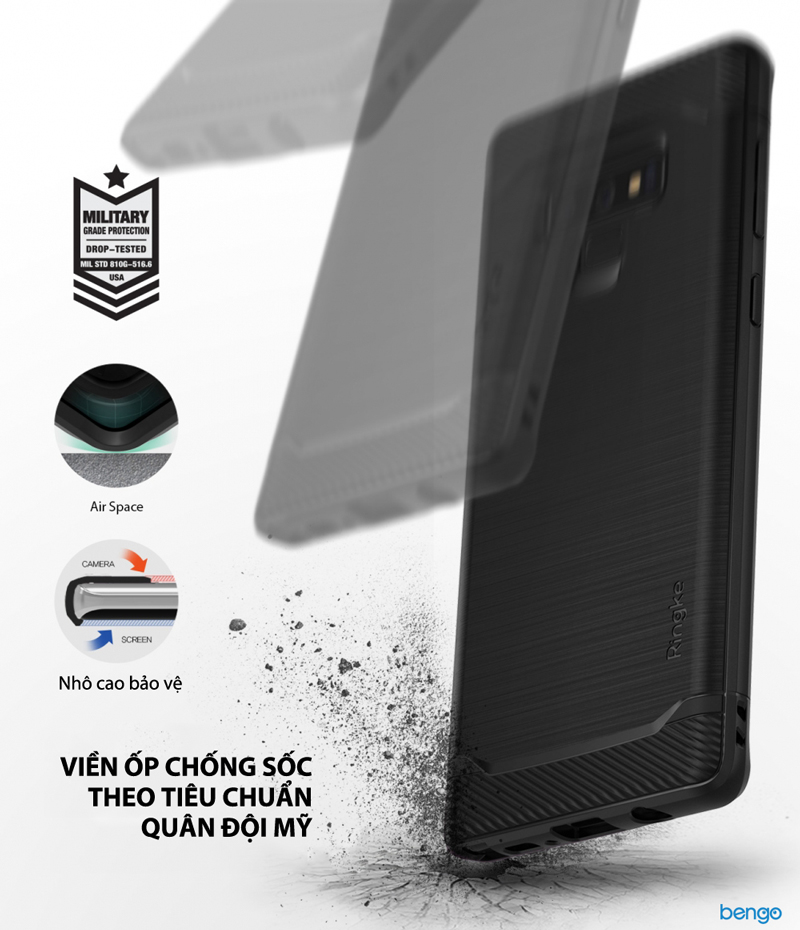 Ốp lưng Samsung Galaxy Note 9 Ringke Onyx