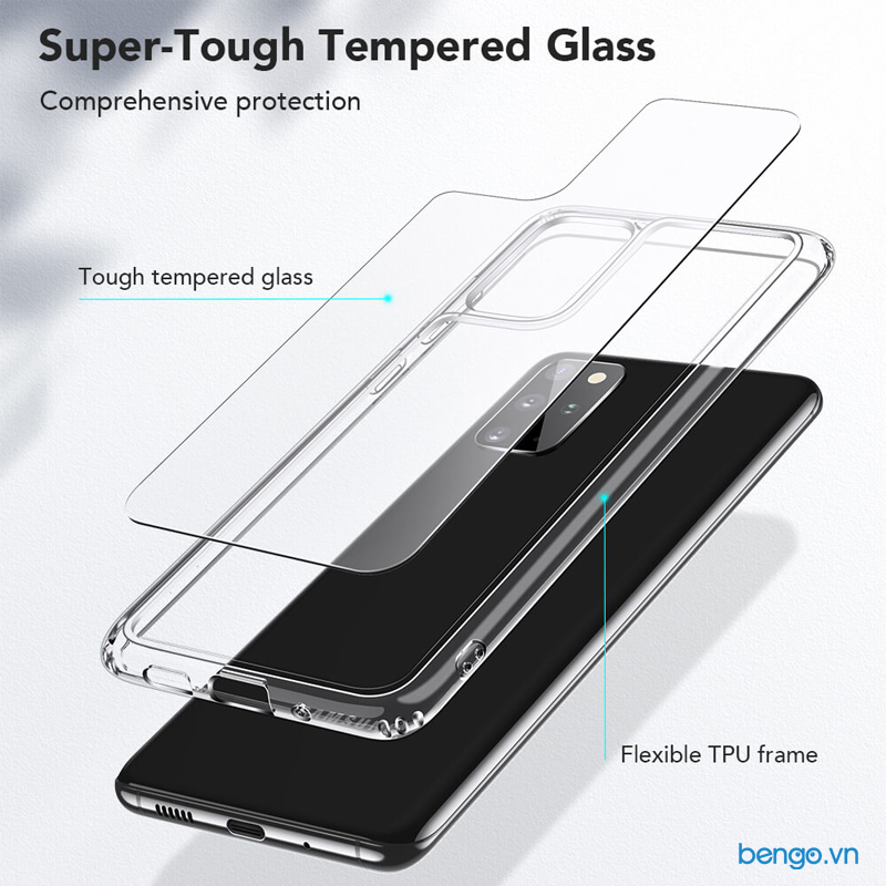 Ốp lưng Samsung Galaxy S20 Plus ESR Mimic Tempered Glass