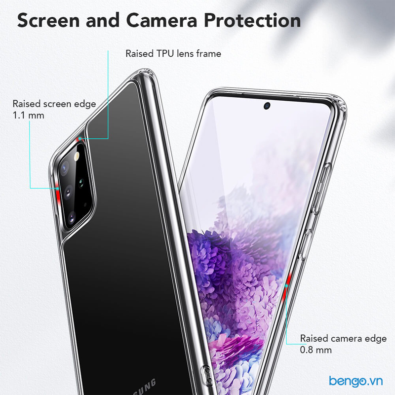 Ốp lưng Samsung Galaxy S20 Plus ESR Mimic Tempered Glass