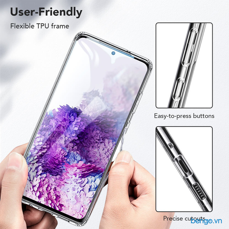 Ốp lưng Samsung Galaxy S20 Ultra ESR Mimic Tempered Glass