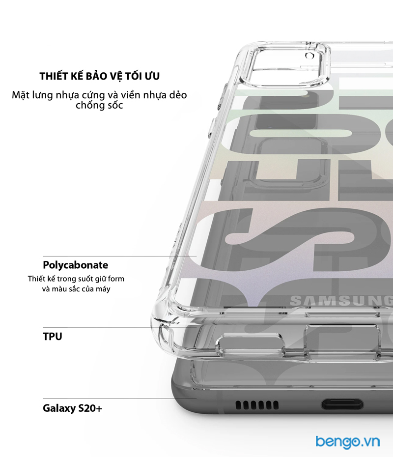 Ốp lưng Samsung Galaxy S20 Plus Ringke Fusion Design | 01. Seoul