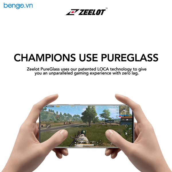 Dán cường lực Samsung Galaxy S20 Plus Zeelot PureGlass 3D Clear Loca UV