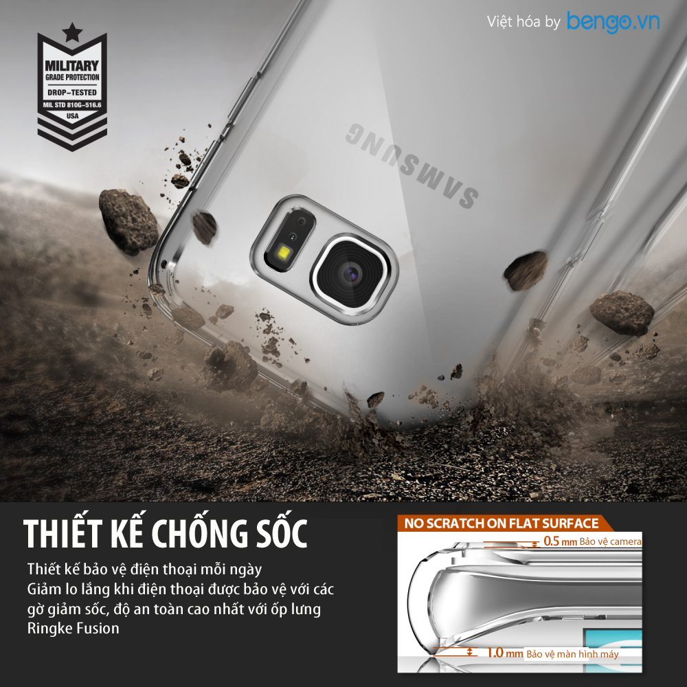 ốp lưng samsung galaxy s7 edge kingke funsion cao cấp