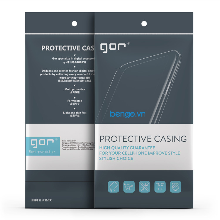 Ốp lưng Samsung Galaxy A5 2017 TPU dẻo trong suốt GOR Ốp lưng Samsung Galaxy A5 2017 TPU dẻo trong suốt GOR