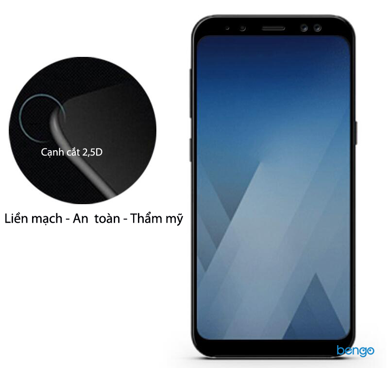 Dán cường lực Samsung Galaxy A8 (2018) 3D Full keo và từ tính