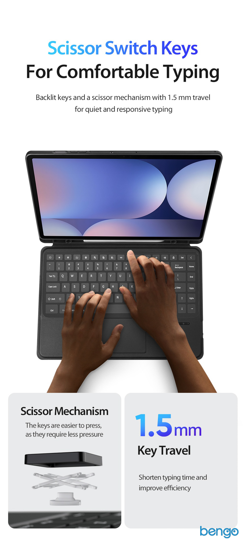 Bao da bàn phím Samsung Galaxy Tab S10 Ultra
