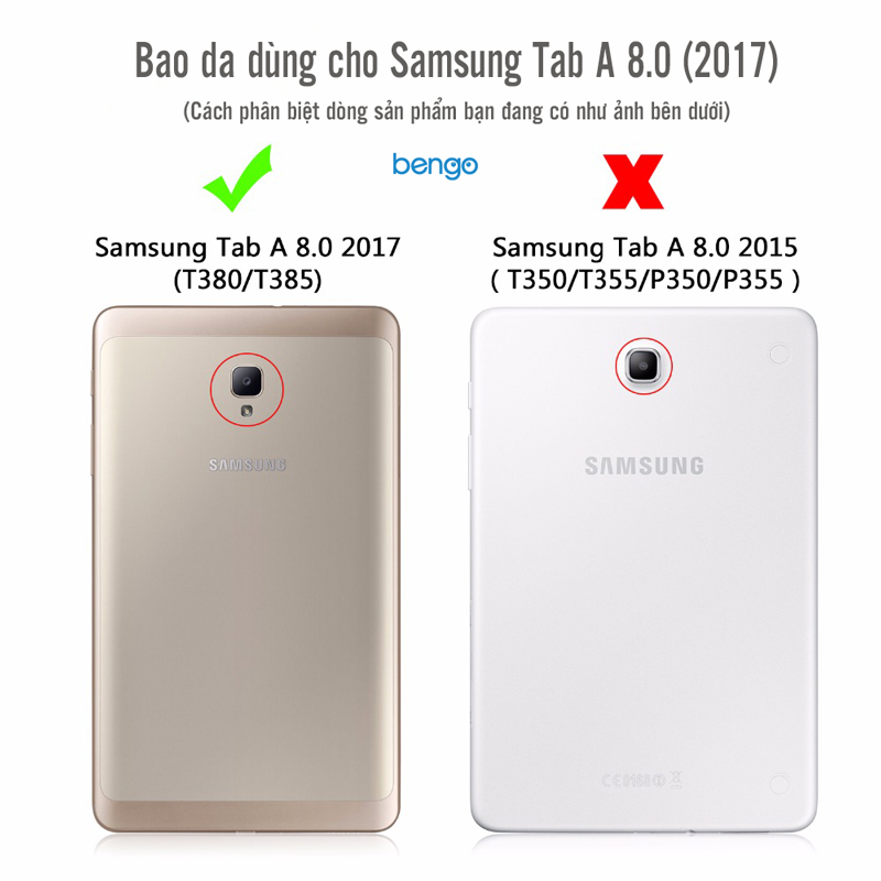 Bao da Samsung Galaxy Tab A 8.0 (2017) T380-T385 họa tiết hoa văn