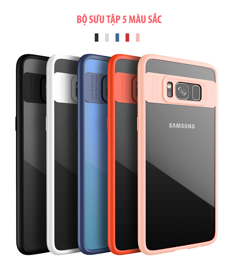 Ốp lưng Samsung Galaxy S8 Plus IPAKY trong suốt viền nhựa dẻo Ốp lưng Samsung Galaxy S8 Plus IPAKY trong suốt viền nhựa dẻo