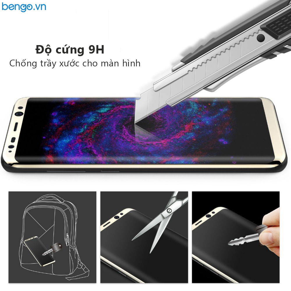 Dán màn hình cường lực Samsung Galaxy S8 3D Full màn hình Dán màn hình cường lực Samsung Galaxy S8 3D Full màn hình