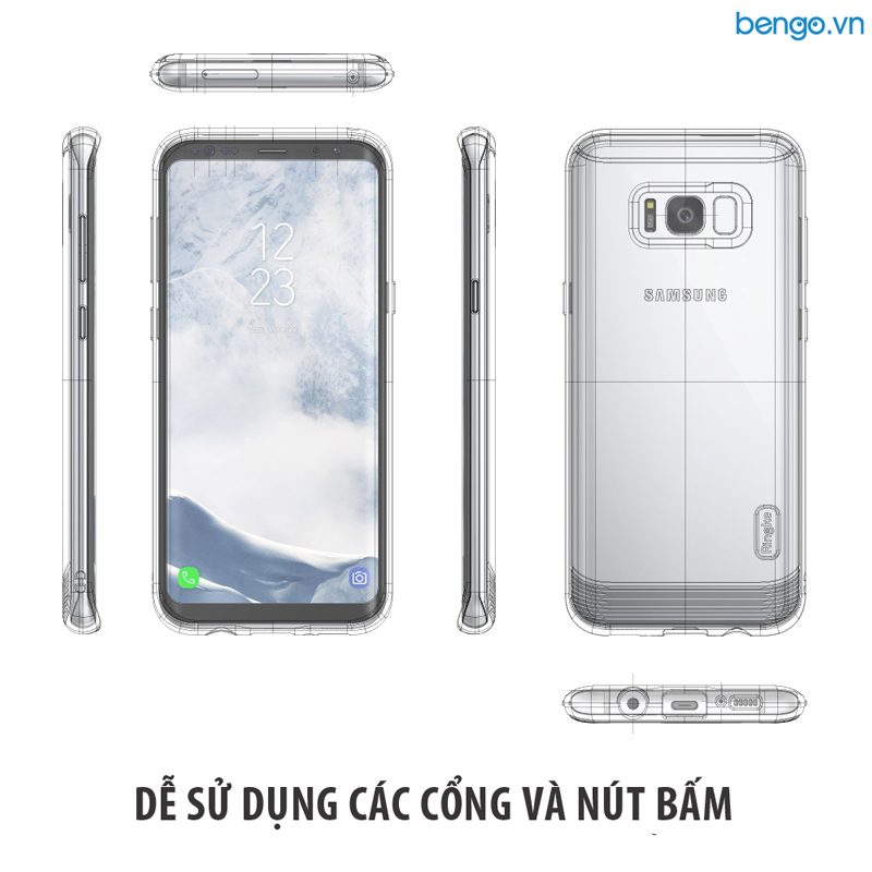 Ốp lưng Samsung Galaxy S8 Ringke Flex S