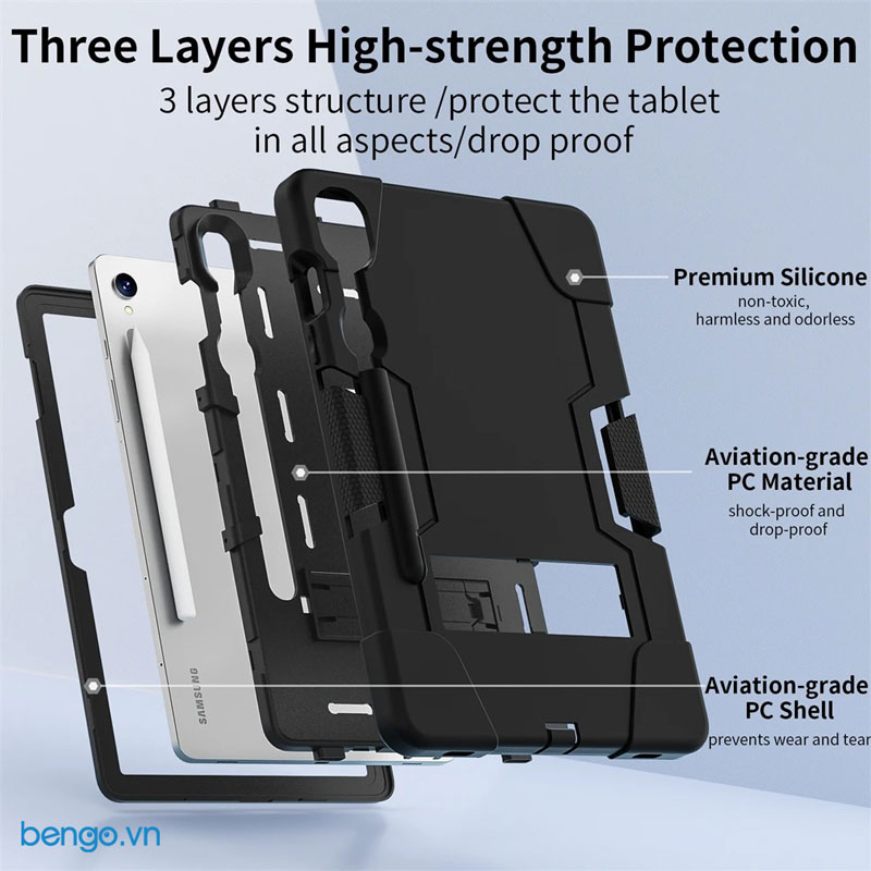 ốp lưng chống sốc galaxy tab s10 defender armor shell