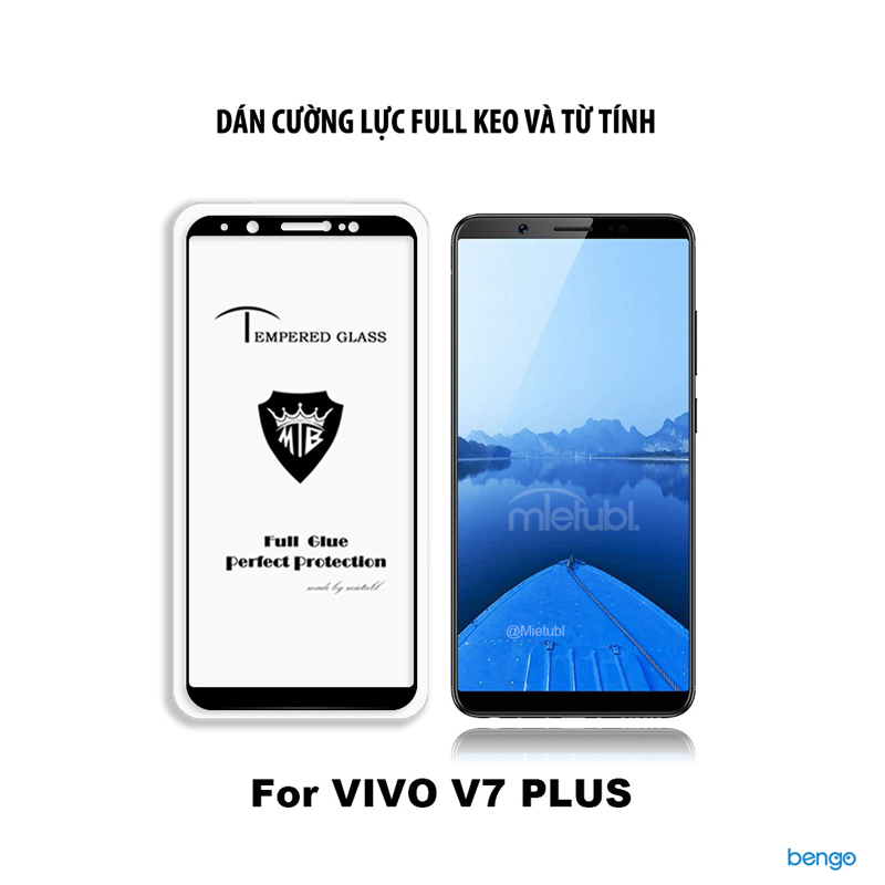 Dán cường lực Vivo V7+ 3D full keo và từ tính