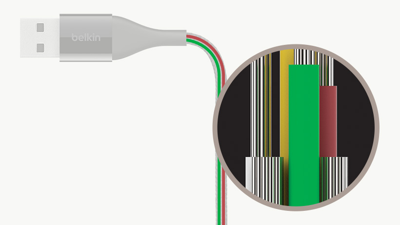 Cáp Micro-USB to USB Belkin MIXIT↑™ DuraTek™ Cable - F2CU051bt04