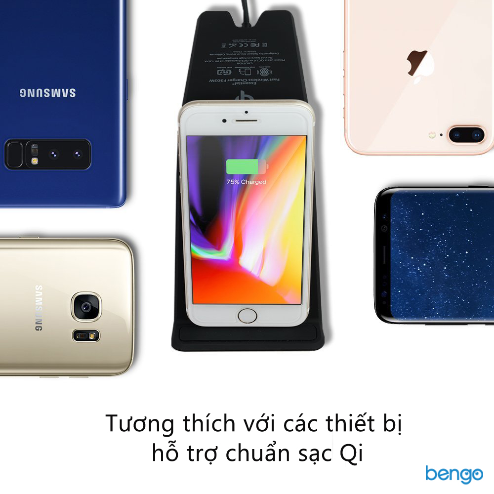 đế sạc nhanh không dây spigen (F303W Wireless Fast Charger) đế sạc nhanh không dây spigen (F303W Wireless Fast Charger)