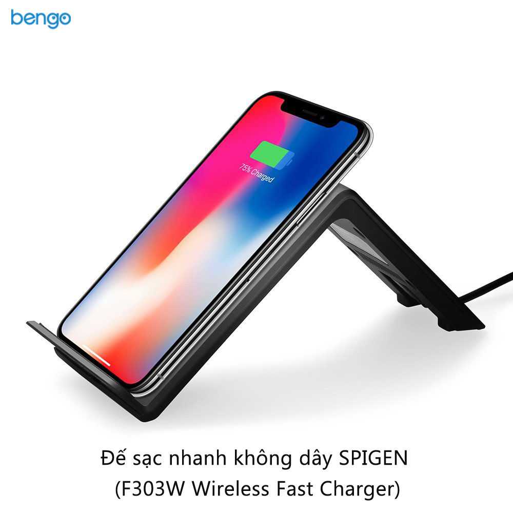 đế sạc nhanh không dây spigen (F303W Wireless Fast Charger) đế sạc nhanh không dây spigen (F303W Wireless Fast Charger)