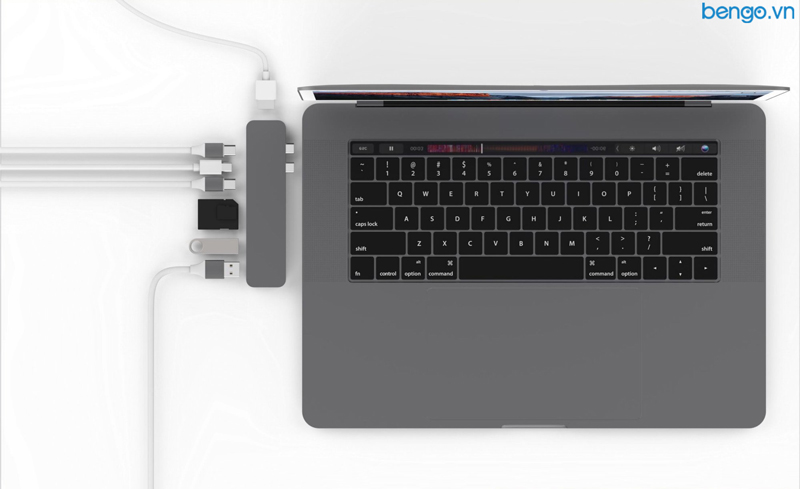 Cổng chuyển HyperDrive PRO 8-in-2 USB-C Hub for MacBook Pro 2016/2017/2018 Cổng chuyển HyperDrive PRO 8-in-2 USB-C Hub for MacBook Pro 2016/2017/2018