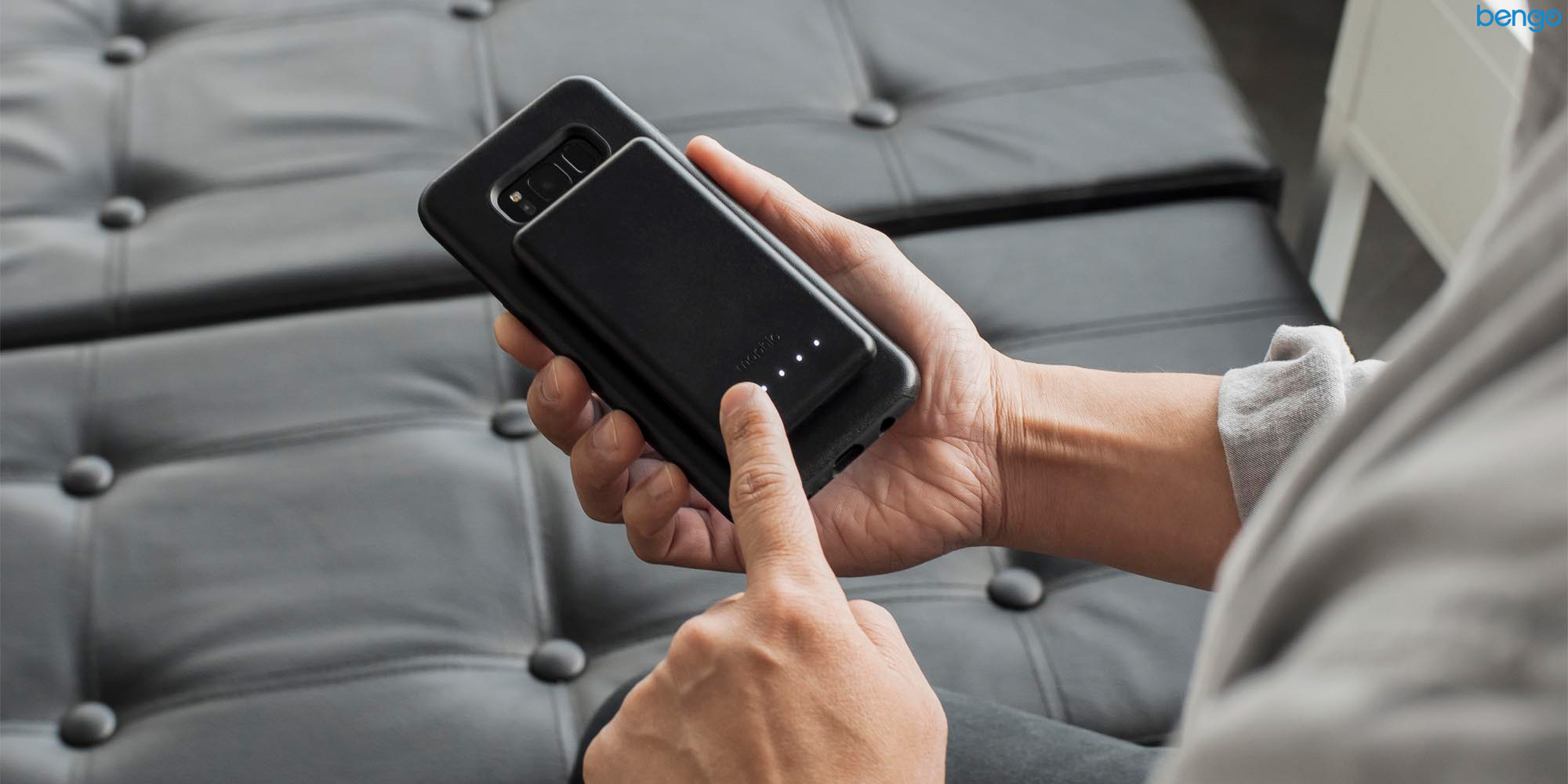 Charge Force Case & Powerstation Mini MOPHIE Samsung Galaxy S8 Charge Force Case & Powerstation Mini MOPHIE Samsung Galaxy S8