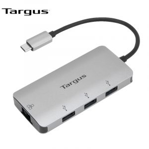 Hub TARGUS 4-Port USB 3.0 và Ethernet 4 in 1 - ACA959
