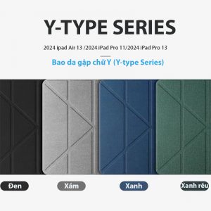 Bao da Mutural Y-Type iPad Pro 11" M4 2024 có ngăn đựng bút
