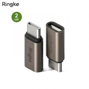 Bộ 2 đầu chuyển RINGKE Lightning to C OTG Adapter