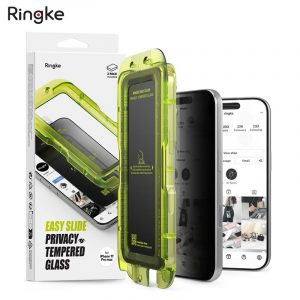 [Combo 2] Dán cường lực chống nhìn trộm iPhone 17 Pro Max RINGKE Easy Slide Privacy Tempered Glass
