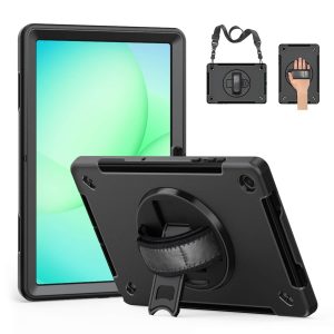 Ốp lưng Samsung Tab A11 Plus 11" (SM-X230/SM-X235/SM-X236) Zaki FTL Rugged Case 360 - Đen
