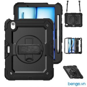 Ốp lưng iPad Air 6 11" M3/M2 ZAKI SZC chống sốc có dây đeo và dán màn hình