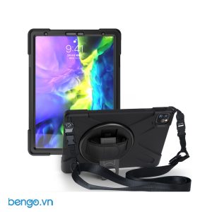 Ốp lưng iPad Pro 11"/Air 5/Air 5 10.9" chống sốc có dây đeo vai và chân dựng - Zaki JGX