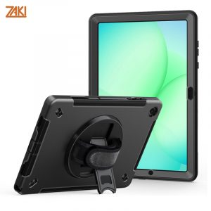 Ốp lưng Samsung Tab A11 Plus 11" (SM-X230/SM-X235/SM-X236) Zaki FTL Rugged Case 360 - Đen