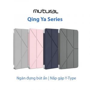 Bao da iPad A16 Gen 11th/10th 10.9" Mutural QingYa ngăn đựng bút xếp gọn