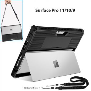 Ốp lưng chống sốc Surface Pro 11/Pro 10/Pro 9 Zaki chống sốc có dây đeo
