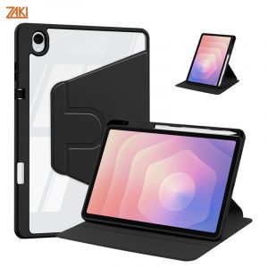 Bao da Samsung Galaxy Tab S11 (SM-X730) Zaki SlimFit Clear Rotate 360