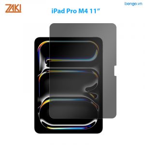 Dán cường lực chống nhìn trộm iPad Pro 11" M5/M4 ZAKI Privacy 9H 2.5D