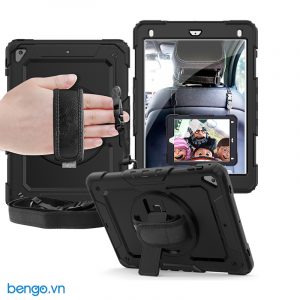 Ốp lưng iPad 10.2" (Gen 7th/8th/9th) chống sốc có dây đeo và chân dựng Zaki JGX Series