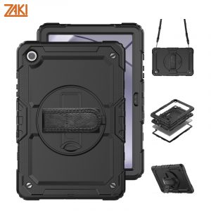 Ốp lưng chống sốc Samsung Galaxy Tab A11 Plus Zaki SZC có dán màn hình và dây đeo